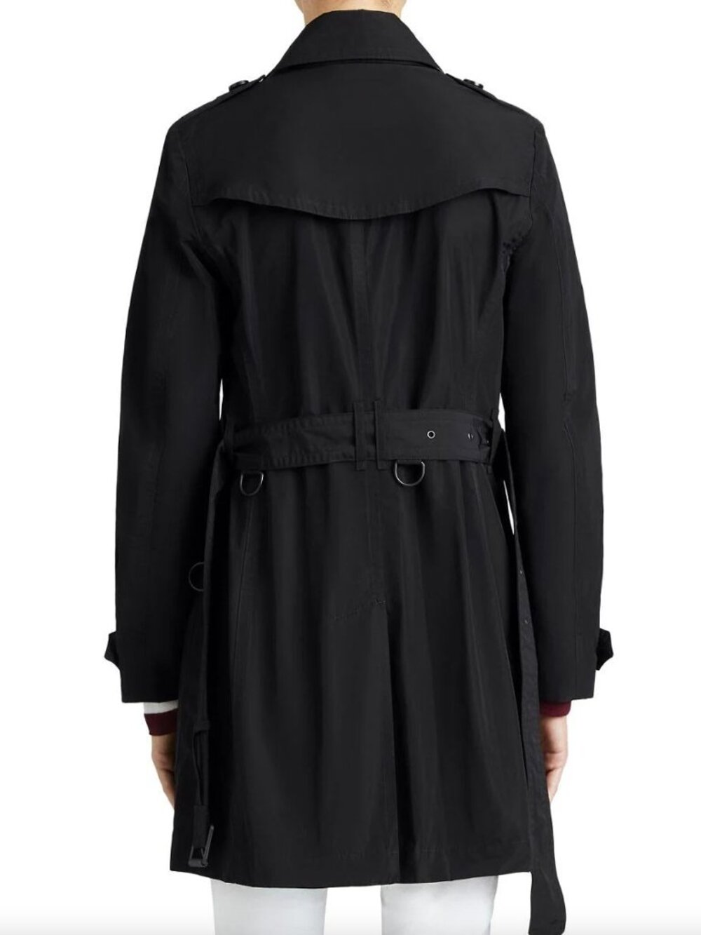 BURBERRY BRIT Balmoral Trench Coat in Black – UK 10 / US 8, fits S–M - Picture 2 of 15